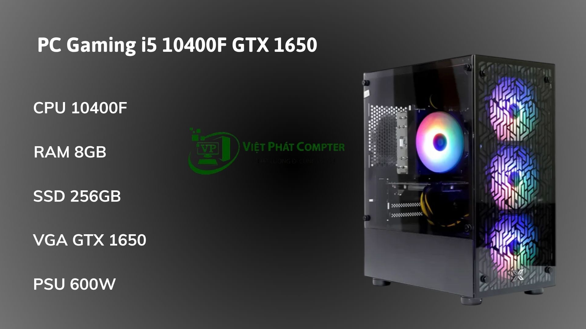 PC Gaming giá rẻ i5 10400F GTX 1650 PC-Gaming-i5-10400F-GTX-1650