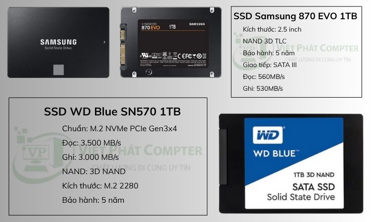 Ổ Cứng Máy Tính 500GB - 1TB - 2TB Ổ Cứng Máy Tính 500GB