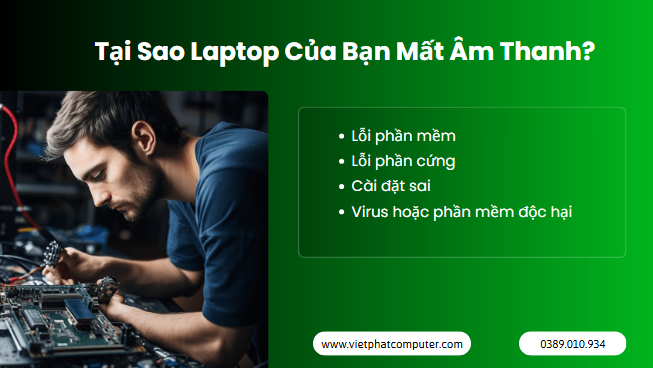 Sửa Laptop Bị Mất Âm Thanh Tận Nhà Tại Quận 12 – Gọi Là Có Tại Sao Laptop Của Bạn Mất Âm Thanh?