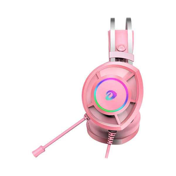 Tai Nghe Dareu EH469 RGB Màu Hồng (USB, LED RGB) - Ảnh 3
