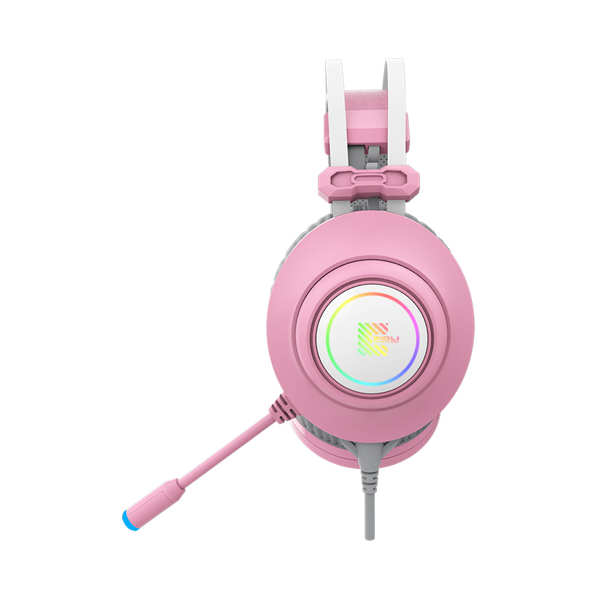 Tai nghe Zidli SCORE SH320V Pink (7.1, USB, RGB) - Ảnh 4