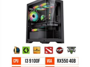 PC Gaming i3 9100F | RAM 8GB | SSD 256GB | RX550 4GB