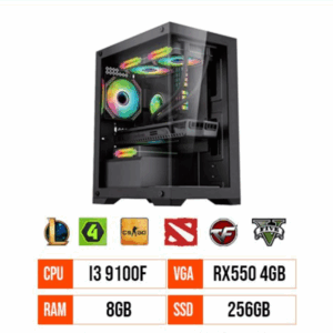 PC Gaming i3 9100F | RAM 8GB | SSD 256GB | RX550 4GB