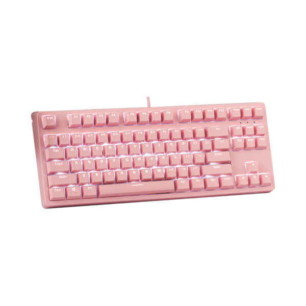 Bàn phím cơ Edra EK387 Pink V2 Blue sw (Edra) (USBC/White Led) - Ảnh 2