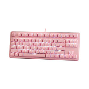 ban phim co edra ek387 pink v2 blue sw edra usbc white led 2