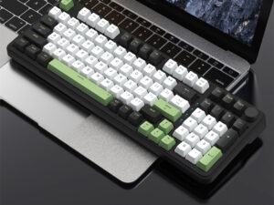 Bàn phím cơ E DRA EK398W (3 Mode/ Black + White + Green/ Blueberry Linear Switch) ban phim co edra ek398w 3 mode black white green blueberry linear switch 2
