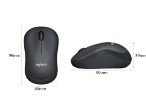 Chuột không dây Logitech M221 đen (USB) kich thuoc mouse logitech m221 wireless black