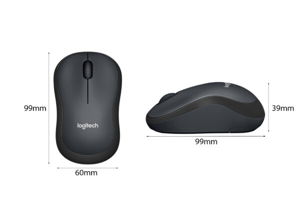 Chuột không dây Logitech M221 đen (USB) - Ảnh 2